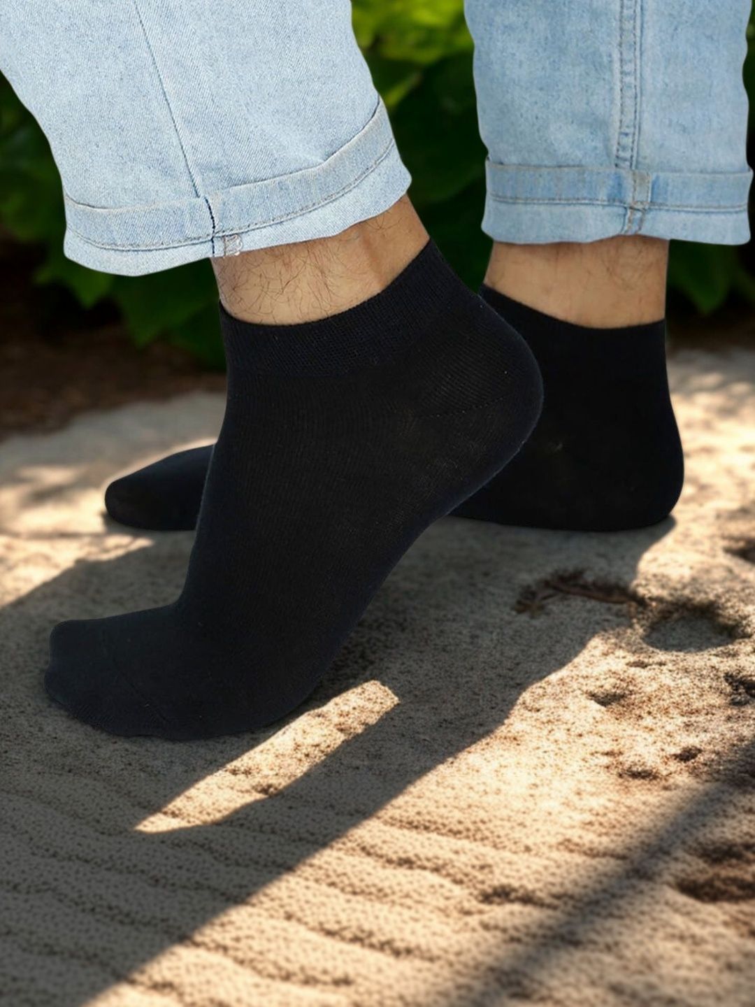 MJE Men Cotton Blend Shoe Liners Socks-image-38