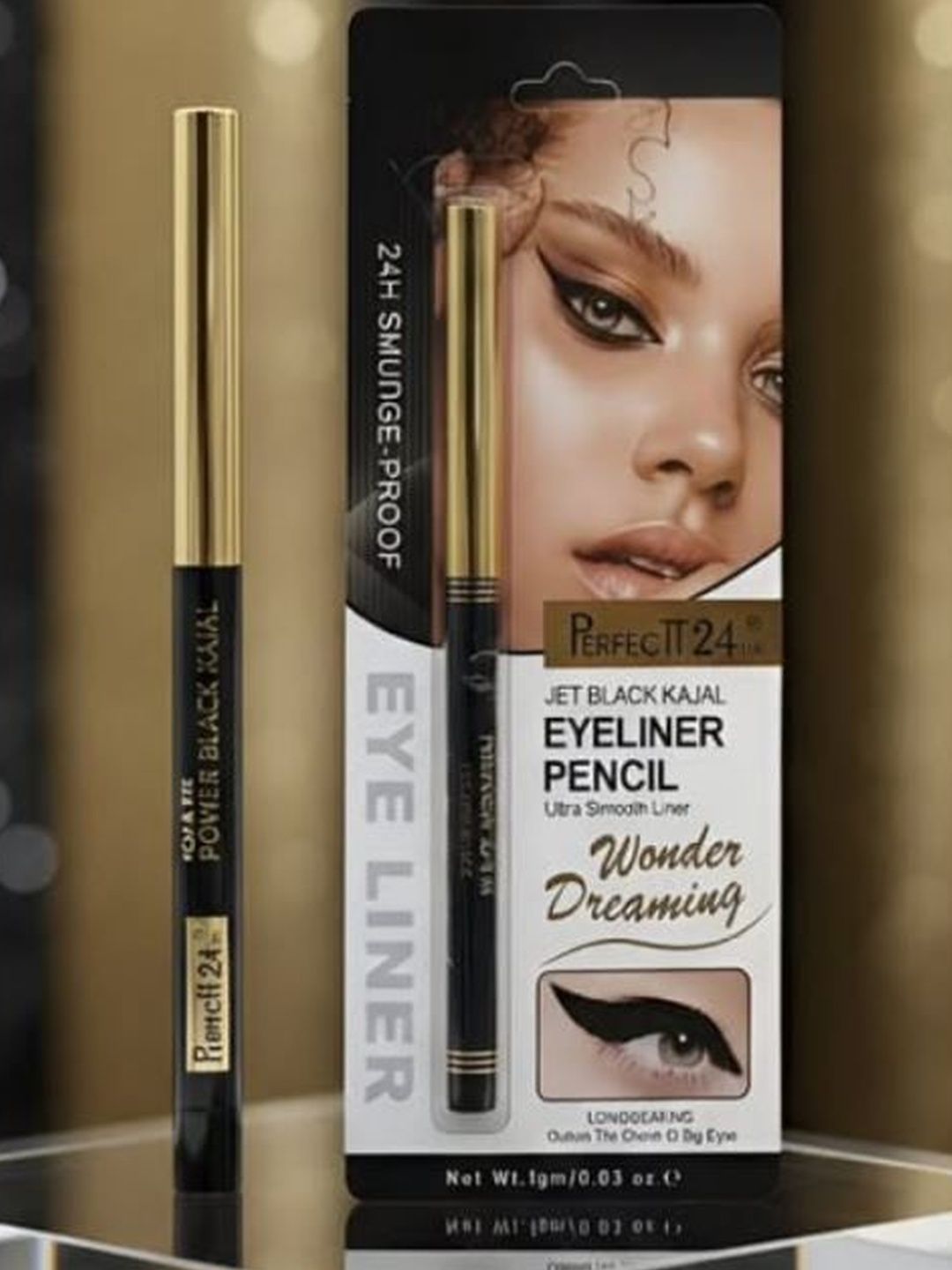 PERFECTT 24HR Smudge Proof Eyeliner Pencil - 1 g - Black-image-10