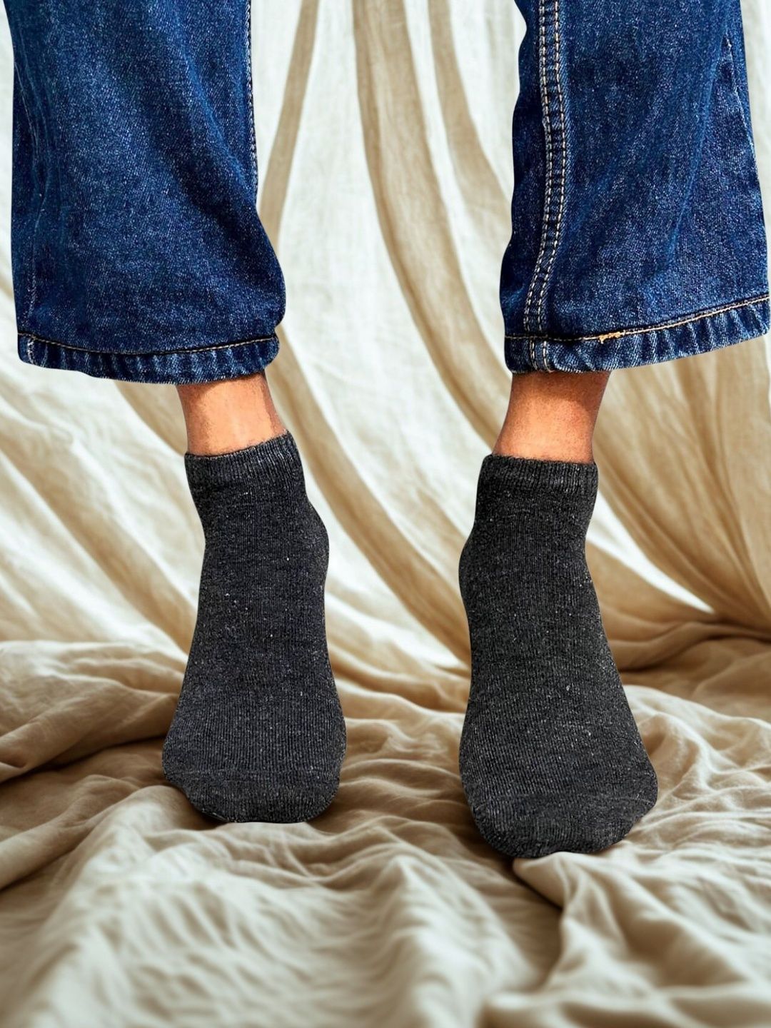 MJE Men Cotton Blend Assorted Ankle Length Socks-picture-46