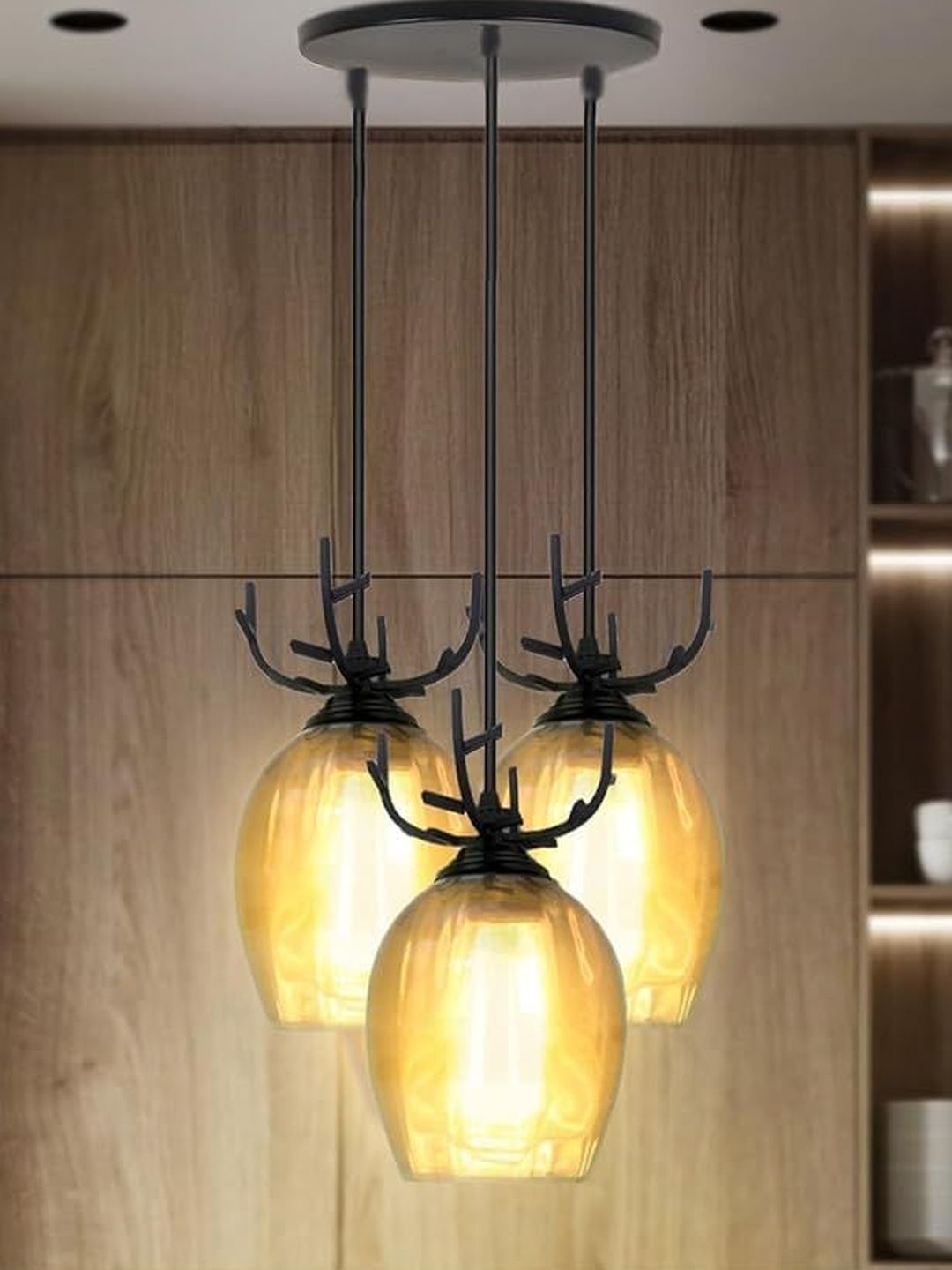 SWIATLO Black & Grey Glass Ceiling Lamp-picture-31