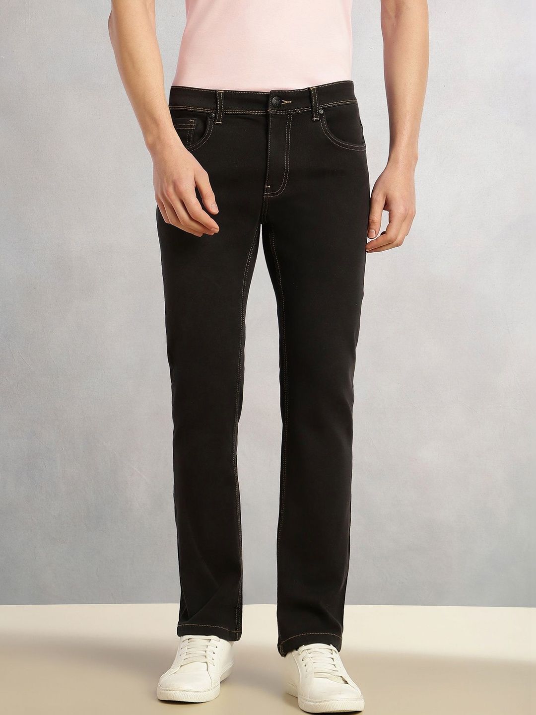 Thomas Scott Men Smart Straight Fit Mid-Rise Stretchable Jeans-picture-40