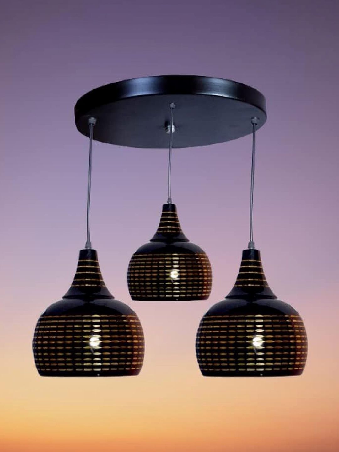 SWIATLO Black & Black Textured Aluminium Contemporary Ceiling Lamp-picture-54