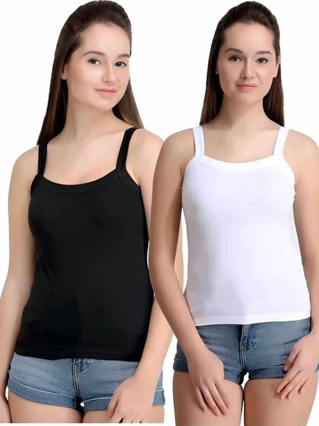 DESNUDA Pack Of 2 Slim-Fit Camisole-image-46