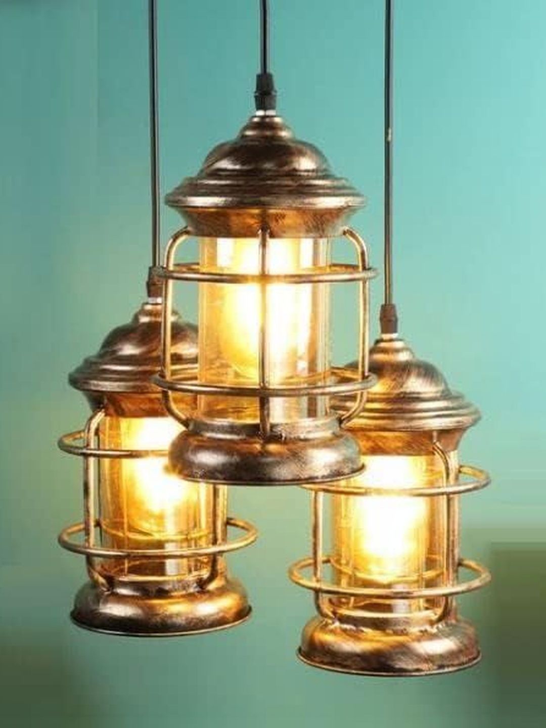 SWIATLO Gold-Toned & Bronze-Toned Ceiling Lamp-picture-23