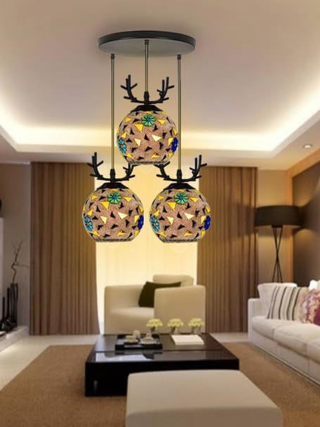 SWIATLO Multicoloured & Multicoloured Textured Ceiling Lamp-image-47