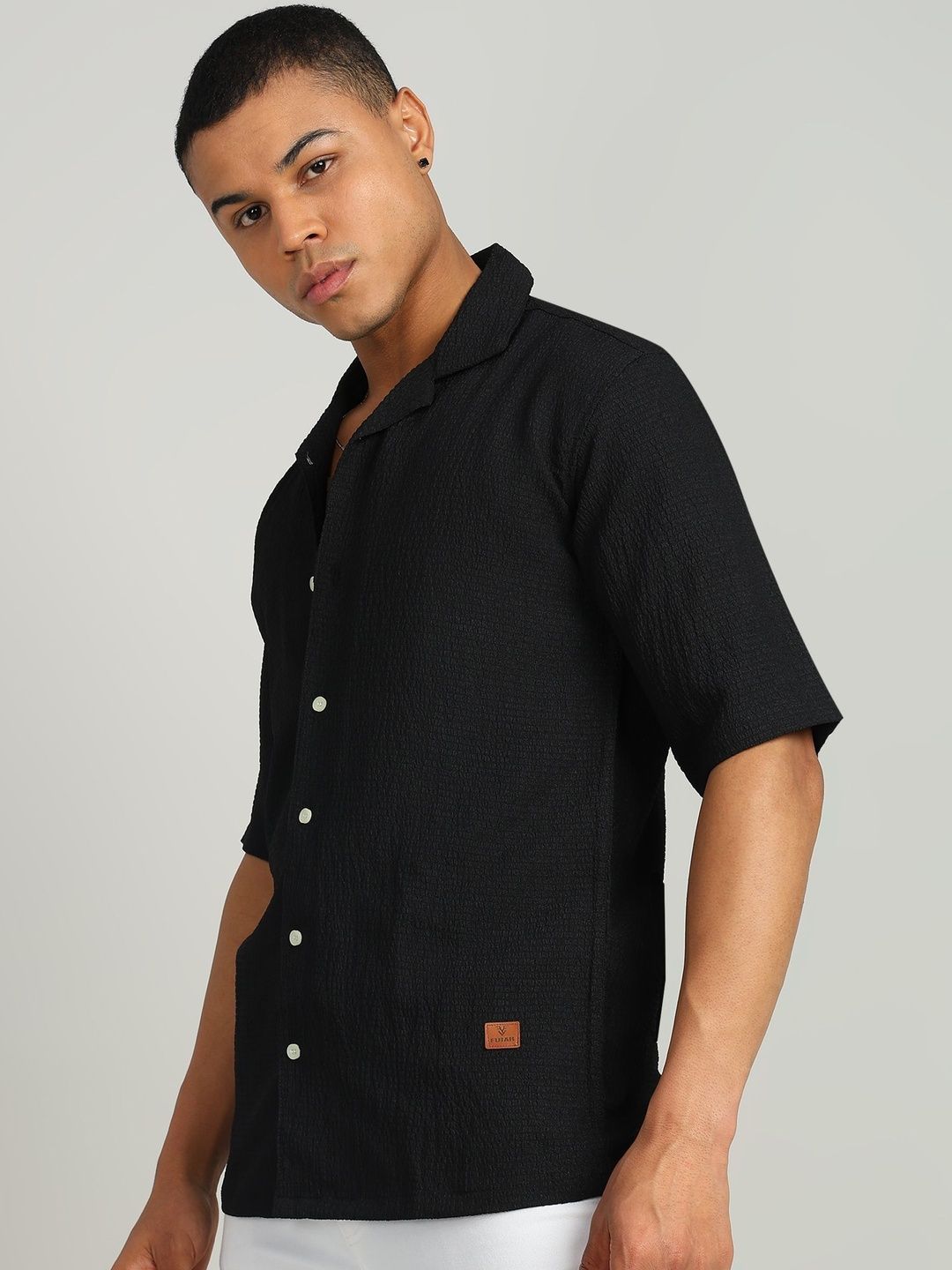 SZN Men Regular Fit Textured Casual Shirt-picture-47