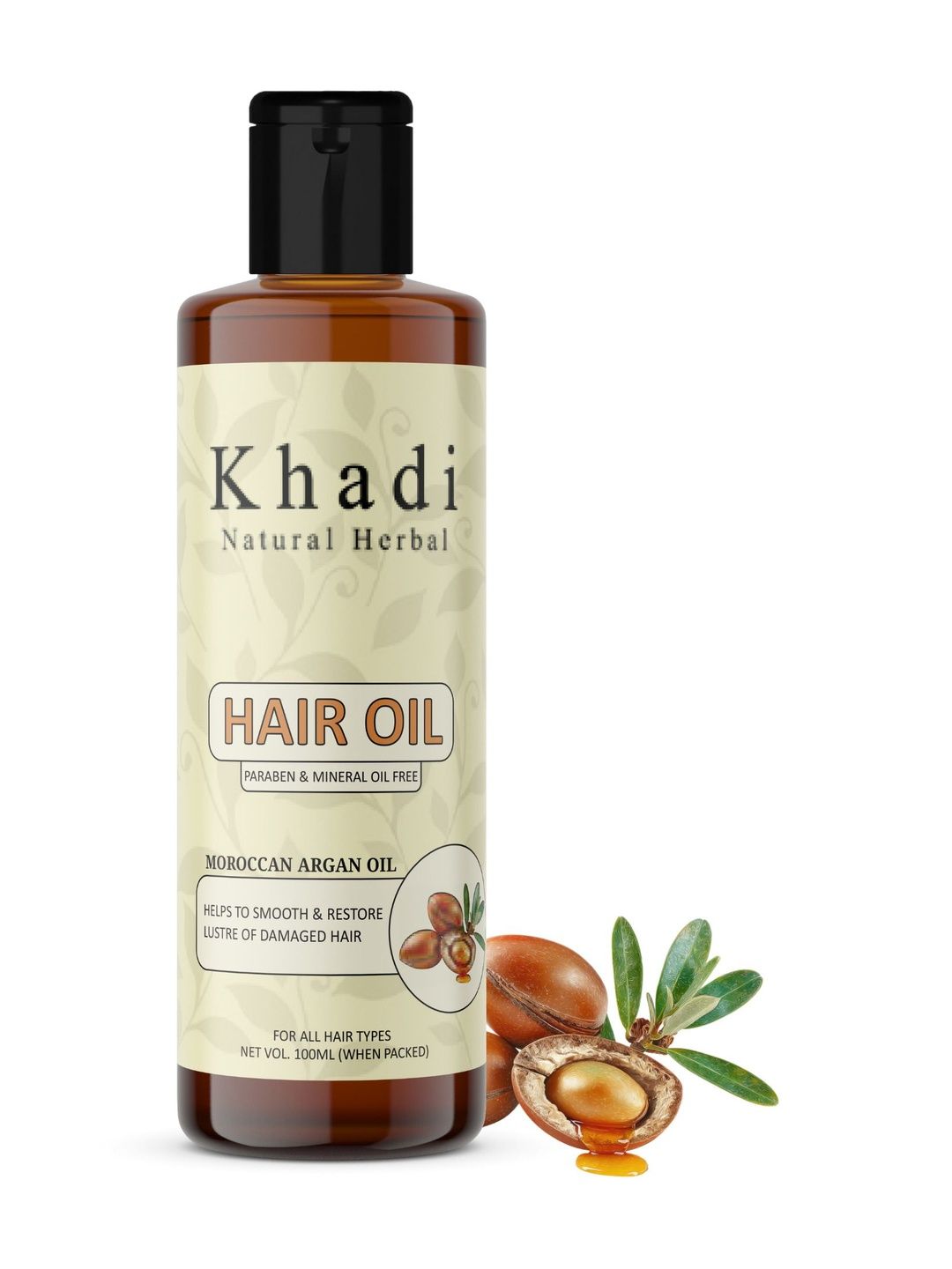 khadi natural herbal Moroccan Argan Hair Oil For Damaged Hair - 100 ml-picture-42