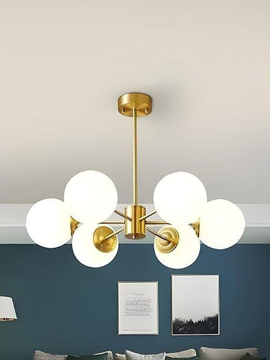 SWIATLO Gold-Toned & Gold-Toned Contemporary Ceiling Lamp-image-30