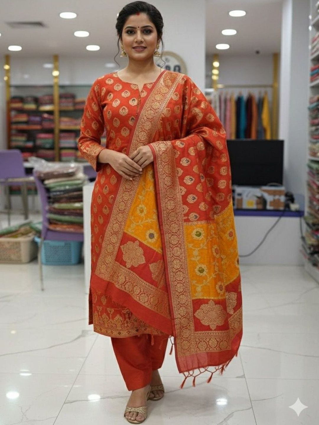 Silakaari Unstitched Dress Material-picture-14