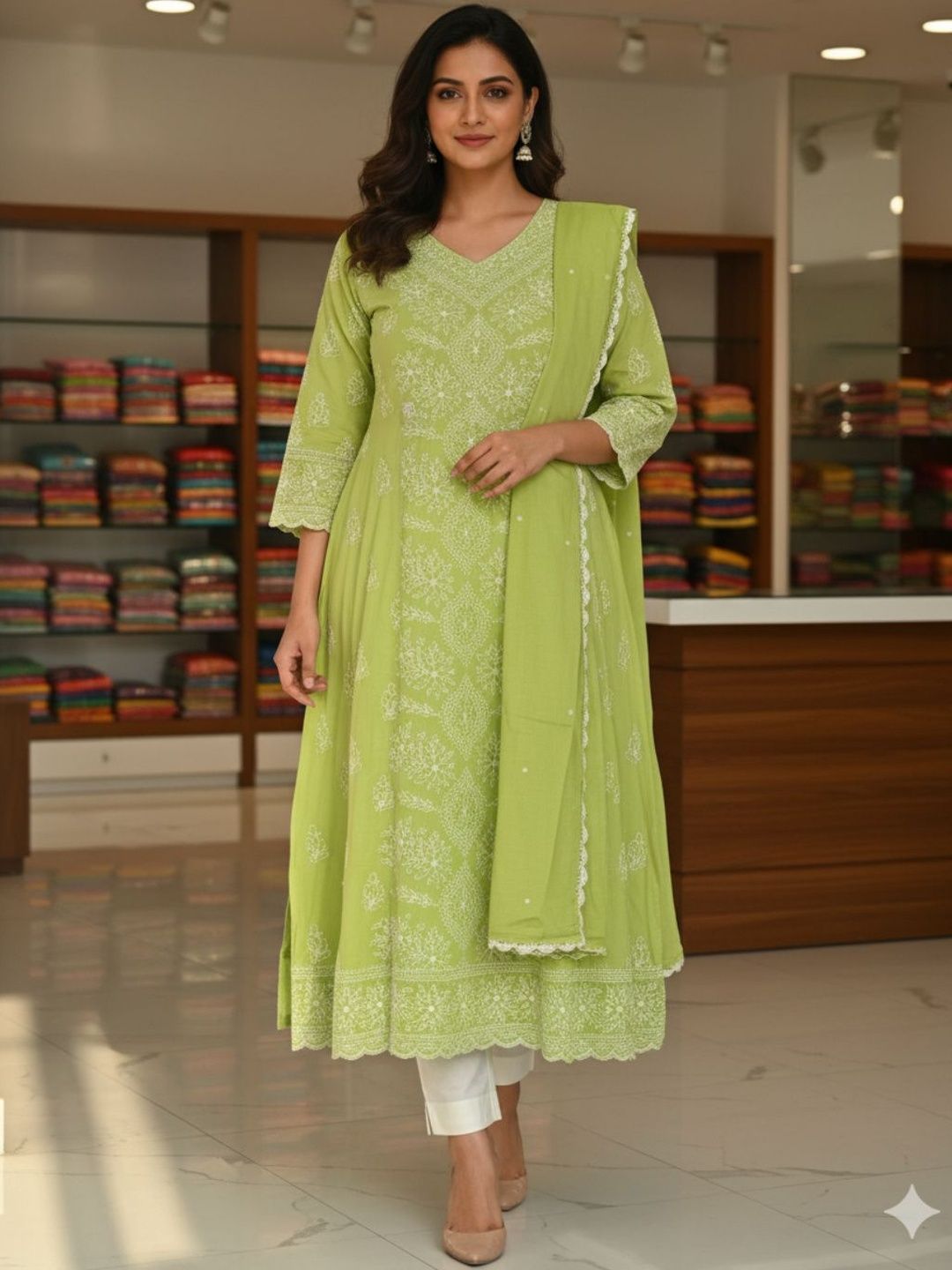 Silakaari Embroidered Pure Cotton Unstitched Dress Material-picture-39