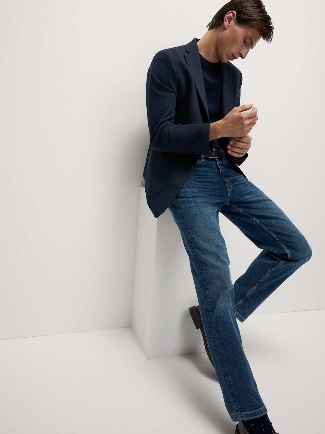 Marks & Spencer Notched Lapel Long Sleeves Single-Breasted Blazers-picture-45