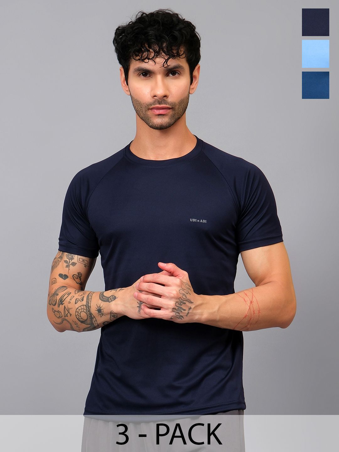UDI n ADI UDI n ADI Men Brand Logo 3 T-shirt