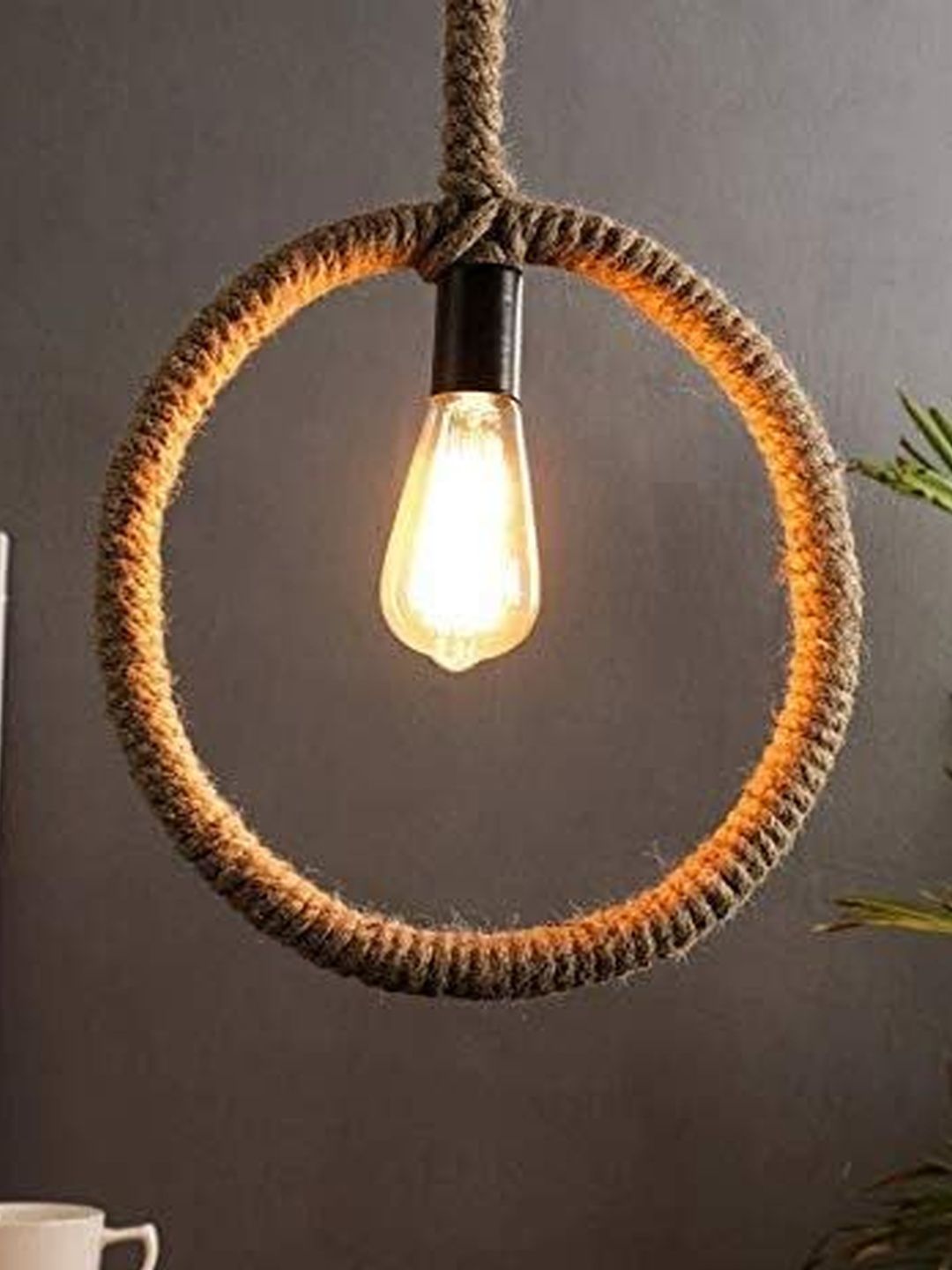 SWIATLO Beige & Brown Textured Ceiling Lamp-picture-54