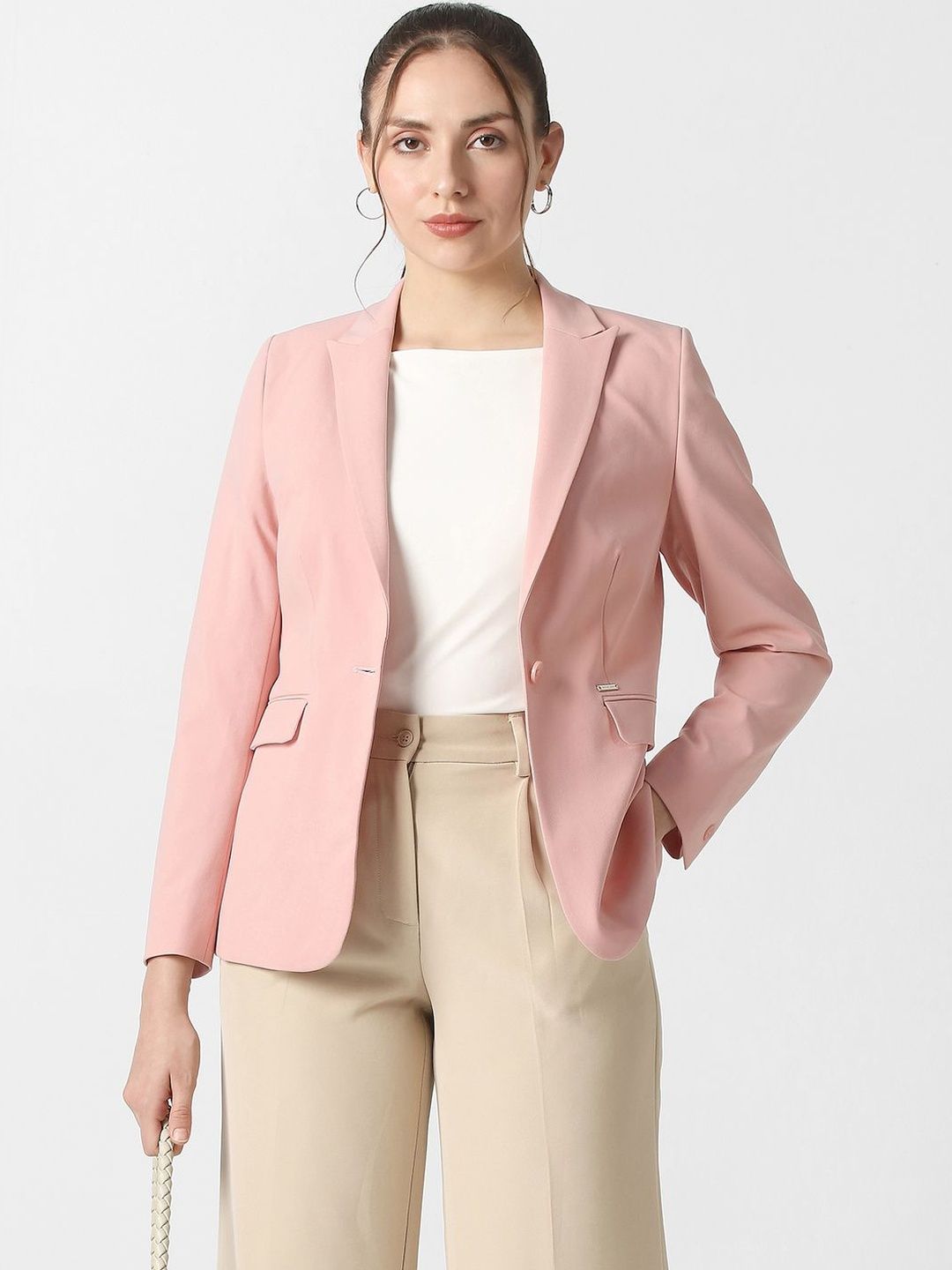 Van Heusen Woman Notched Lapel Collared Single Breasted Blazer-picture-26