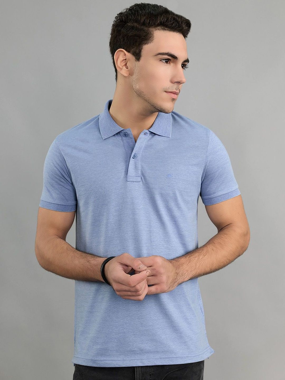 Monte Carlo Men Polo Collar T-shirt-image-49