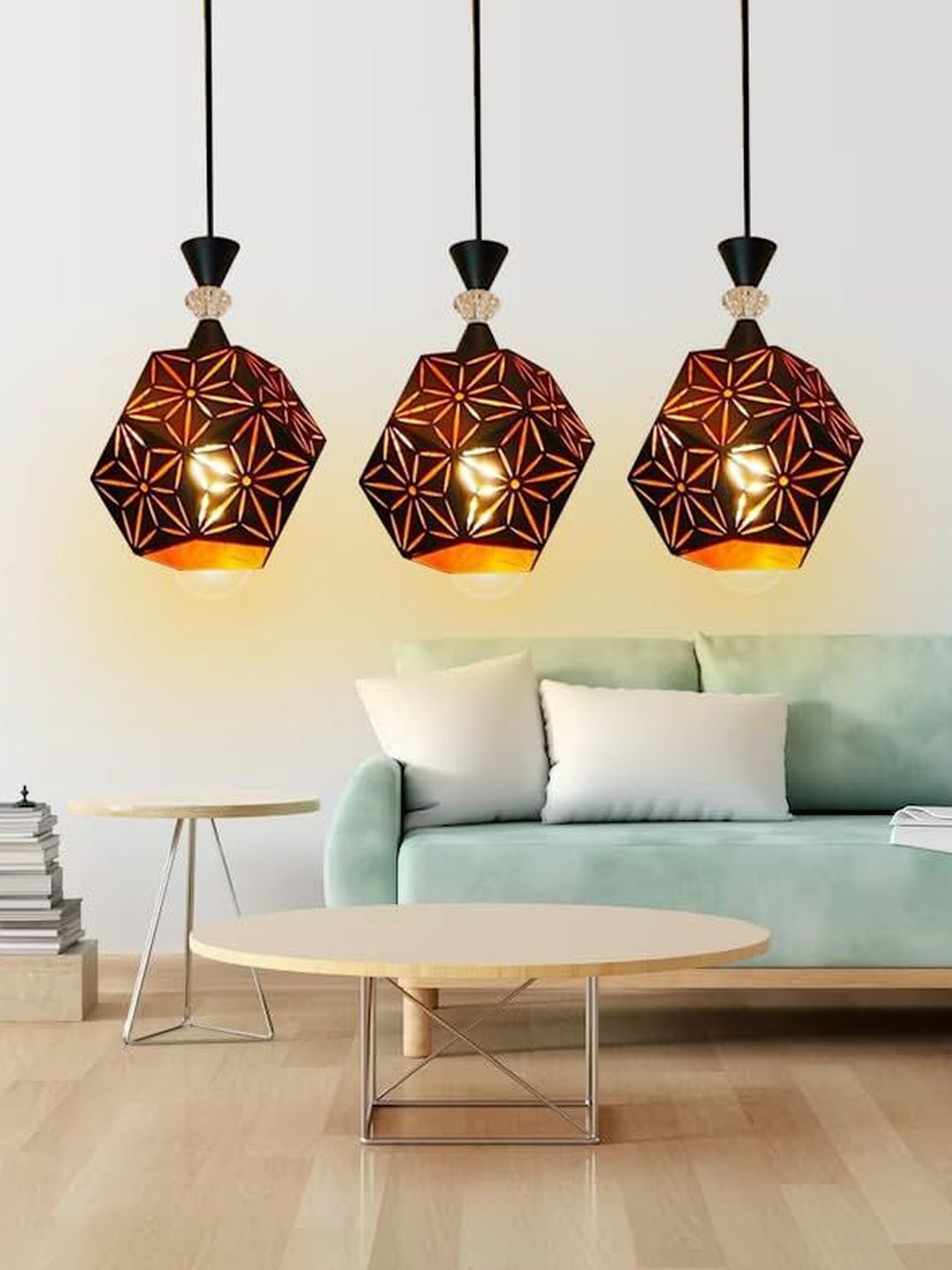 SWIATLO Black & Black Textured Contemporary Ceiling Lamp-picture-10