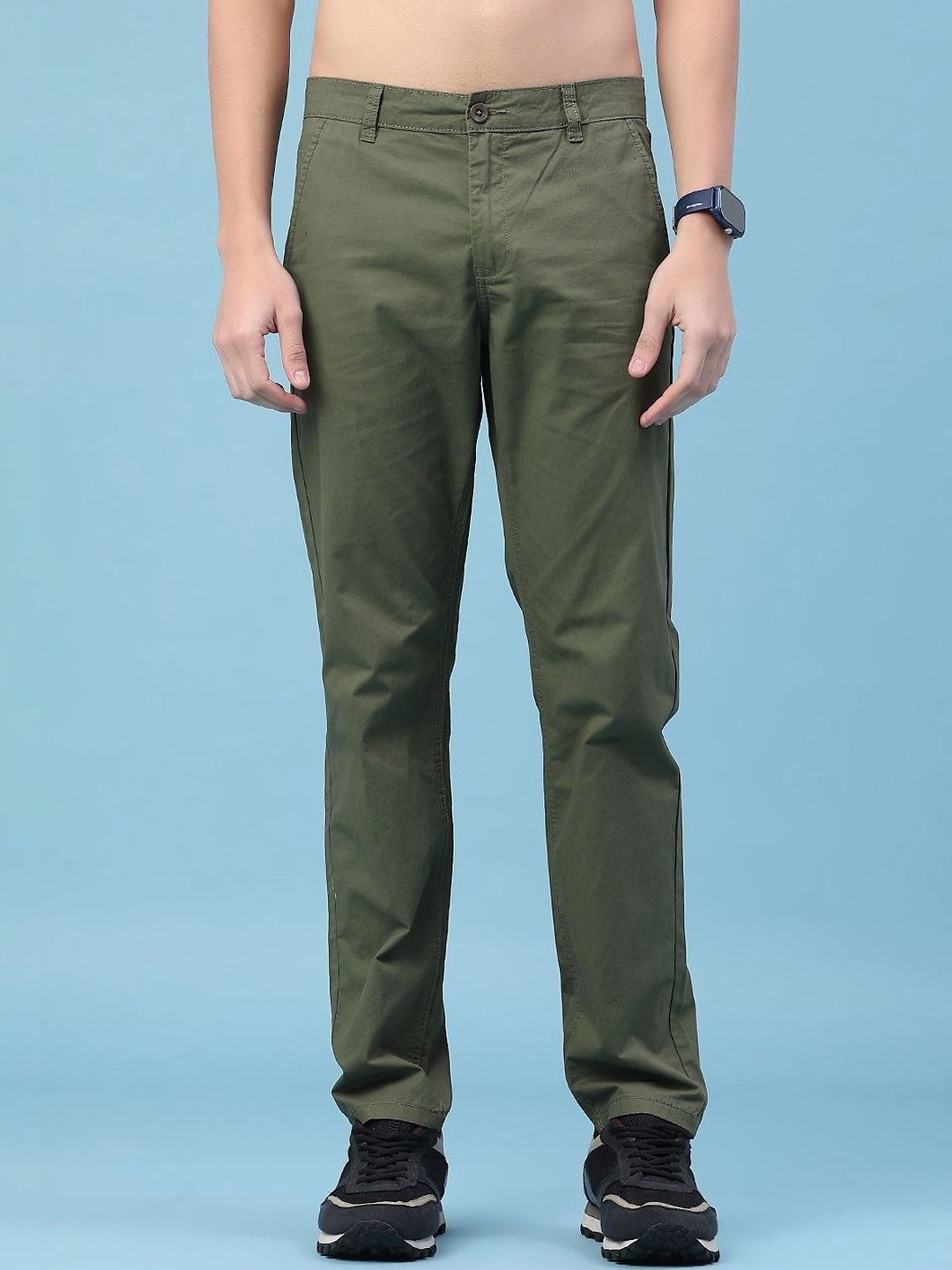 V-Mart Men Slim Fit Chinos Trousers-picture-43