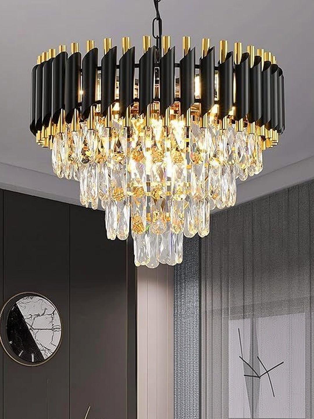 SWIATLO Black & Black Contemporary Ceiling Lamp-image-15