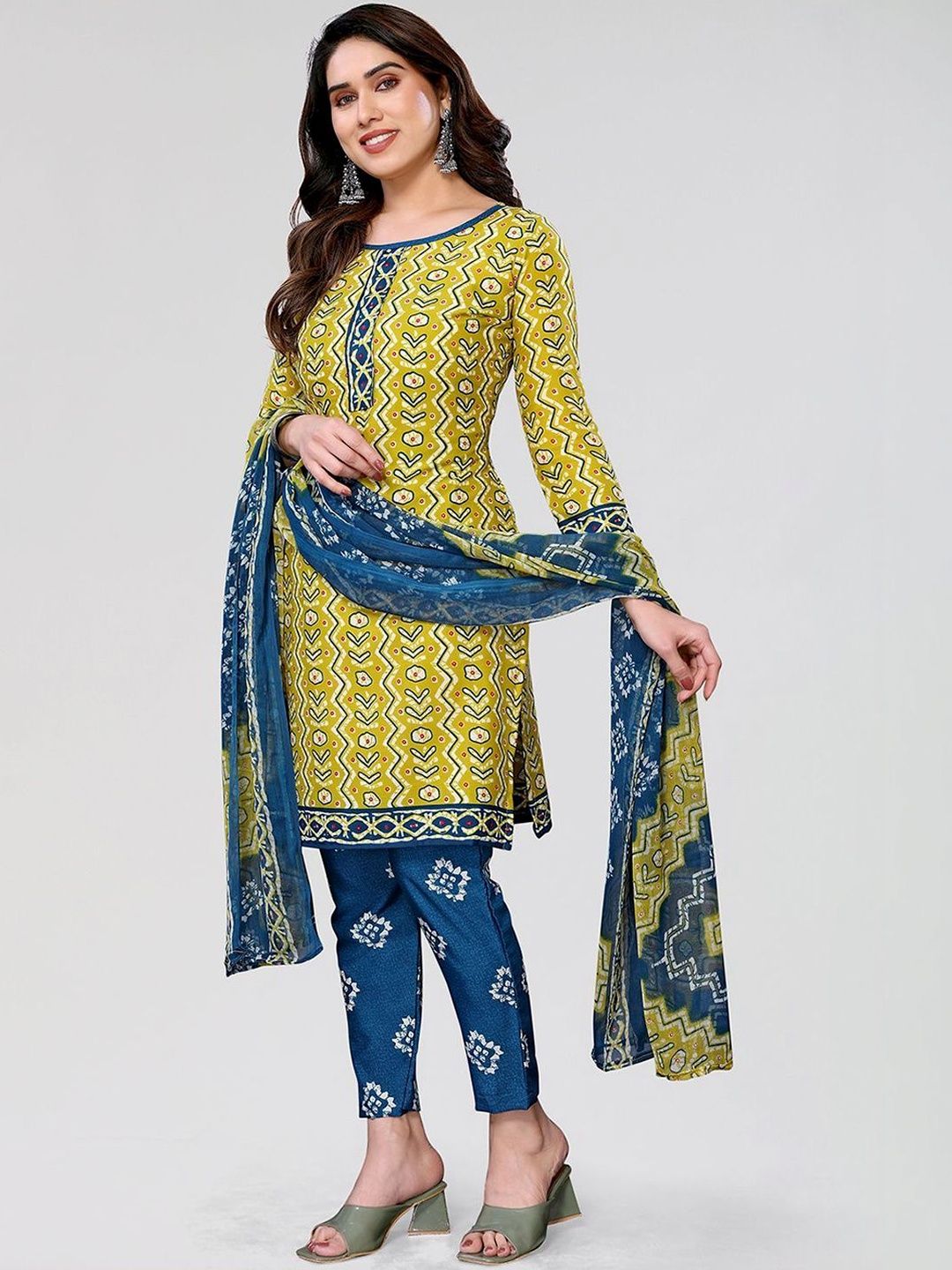 Moda Rapido Printed Pure Cotton Unstitched Dress Material-image-21