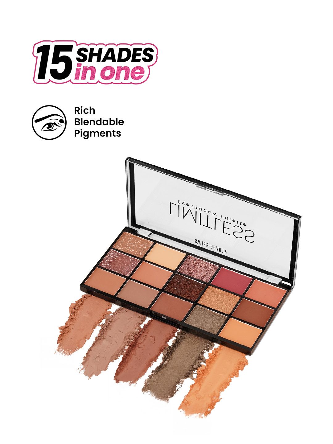 SWISS BEAUTY 15-Shade Limitless Eyeshadow Palette - Stargaze-picture-49