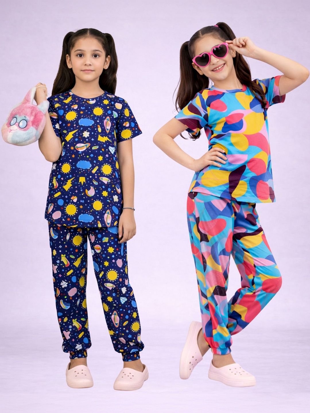 BAESD Girls Printed Short Sleeves Nightdress-picture-35
