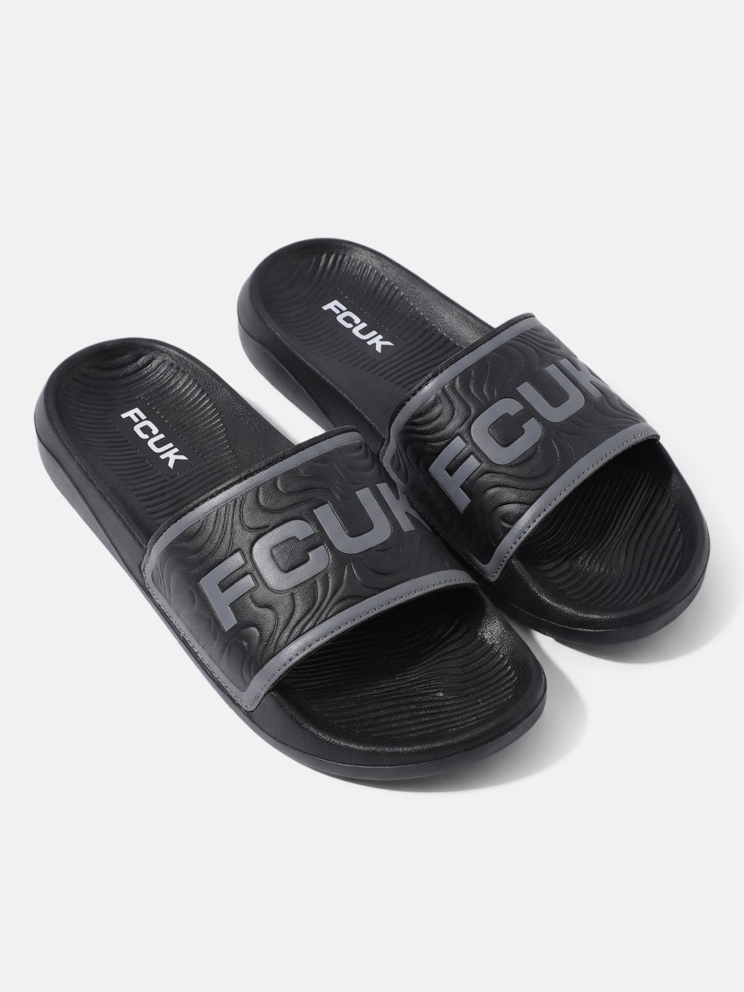 FCUK Men Self Design Sliders-picture-52