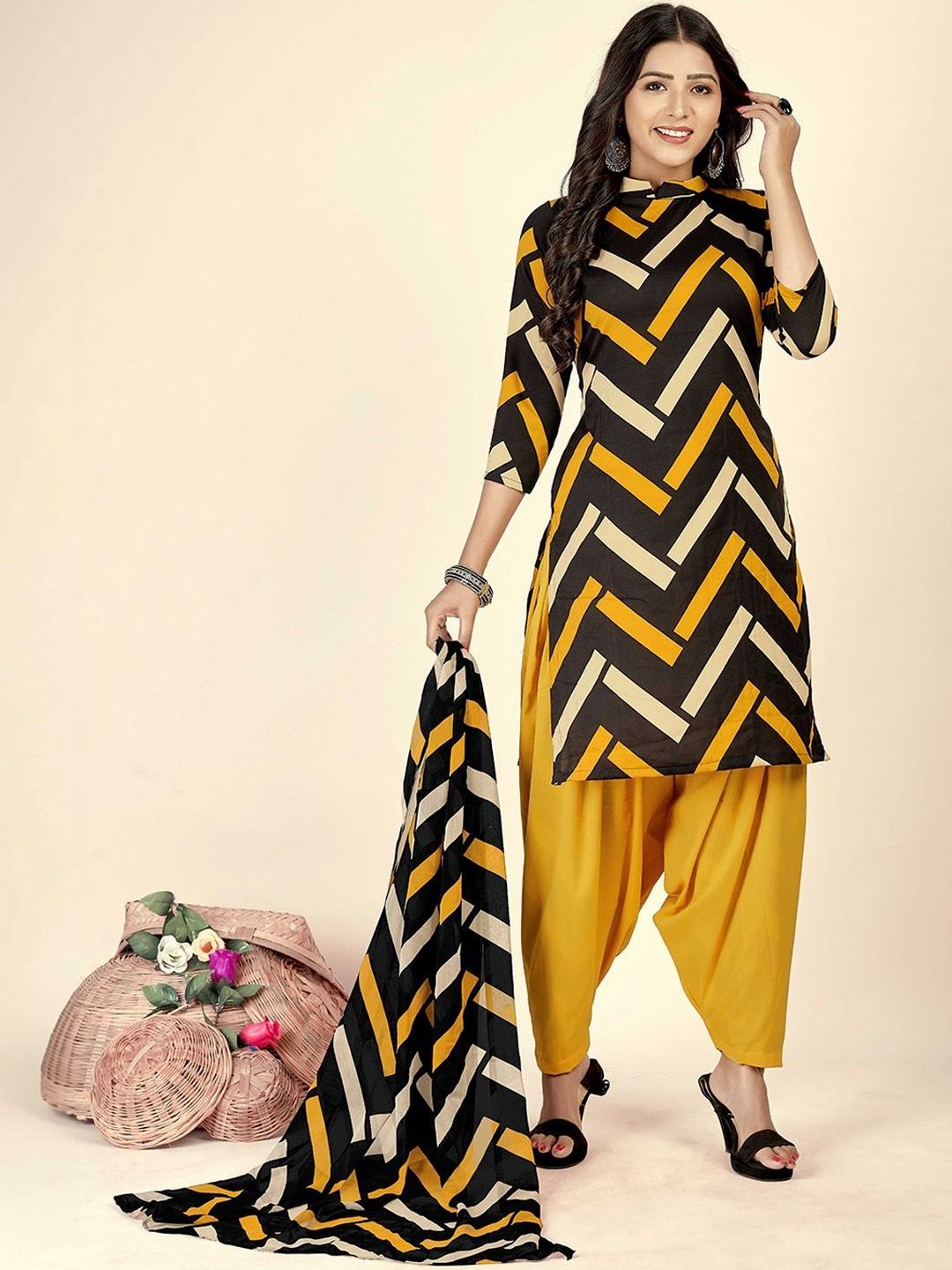 Moda Rapido Printed Unstitched Dress Material-picture-16