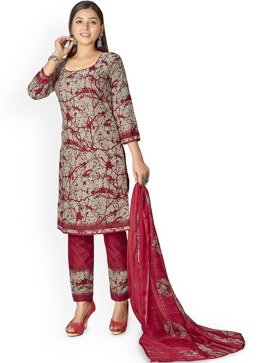 Moda Rapido Printed Pure Cotton Unstitched Dress Material-image-11