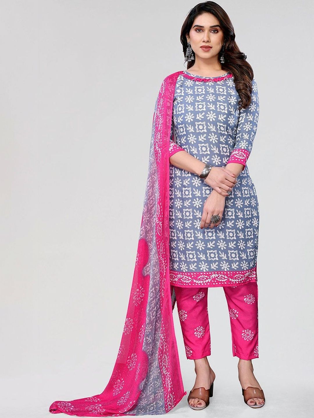 Moda Rapido Printed Pure Cotton Unstitched Dress Material-image-40