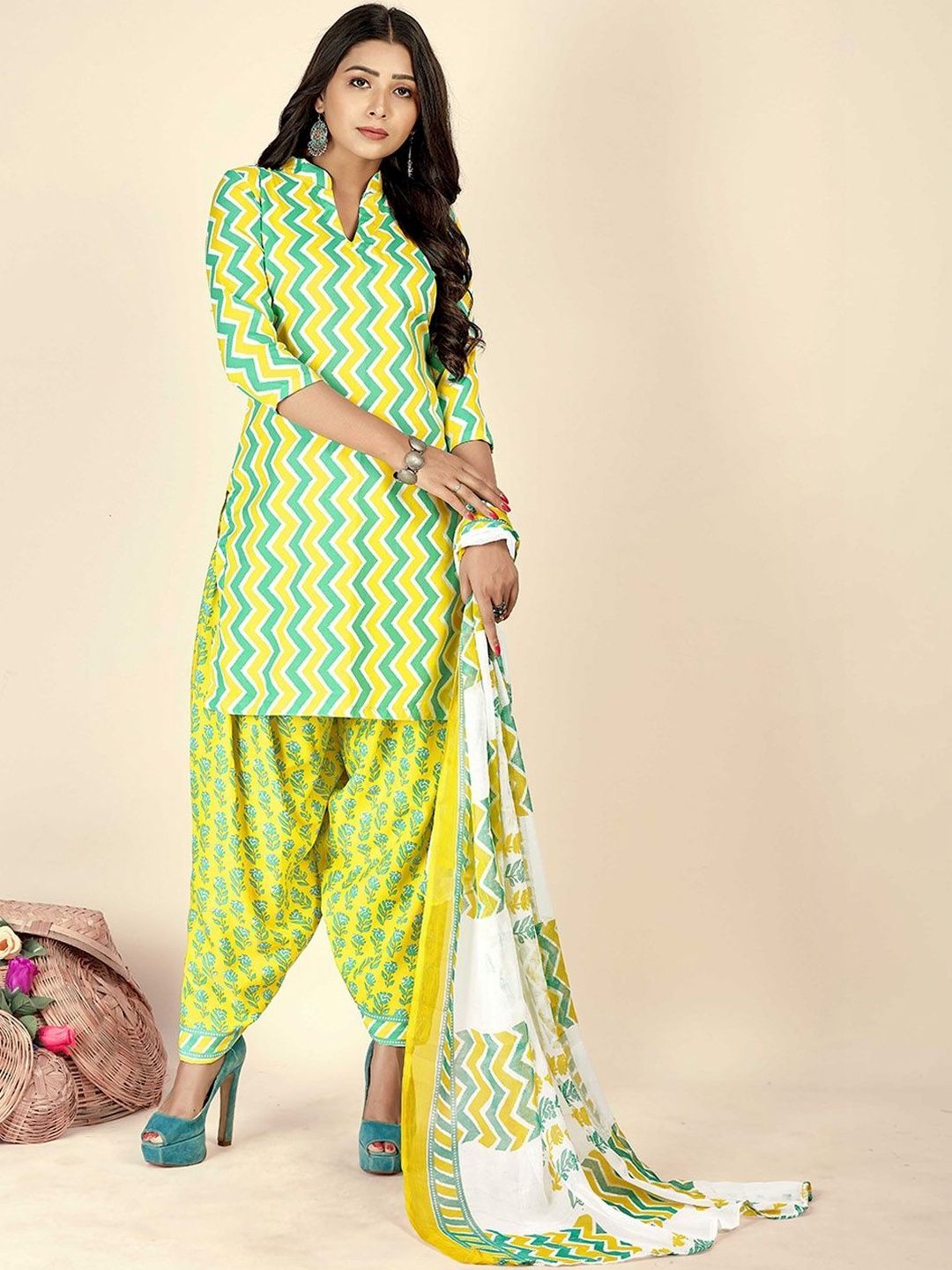 Moda Rapido Printed Pure Cotton Unstitched Dress Material-image-41