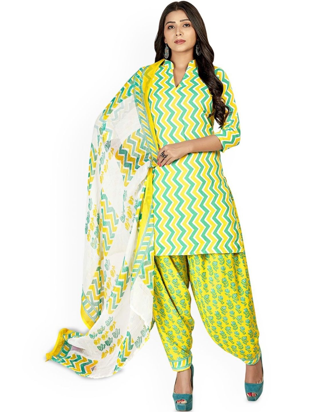 Moda Rapido Printed Pure Cotton Unstitched Dress Material-image-42
