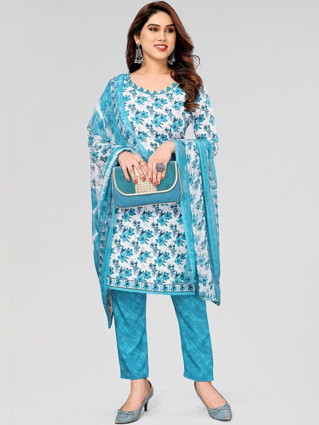 Moda Rapido Printed Pure Cotton Unstitched Dress Material-image-43