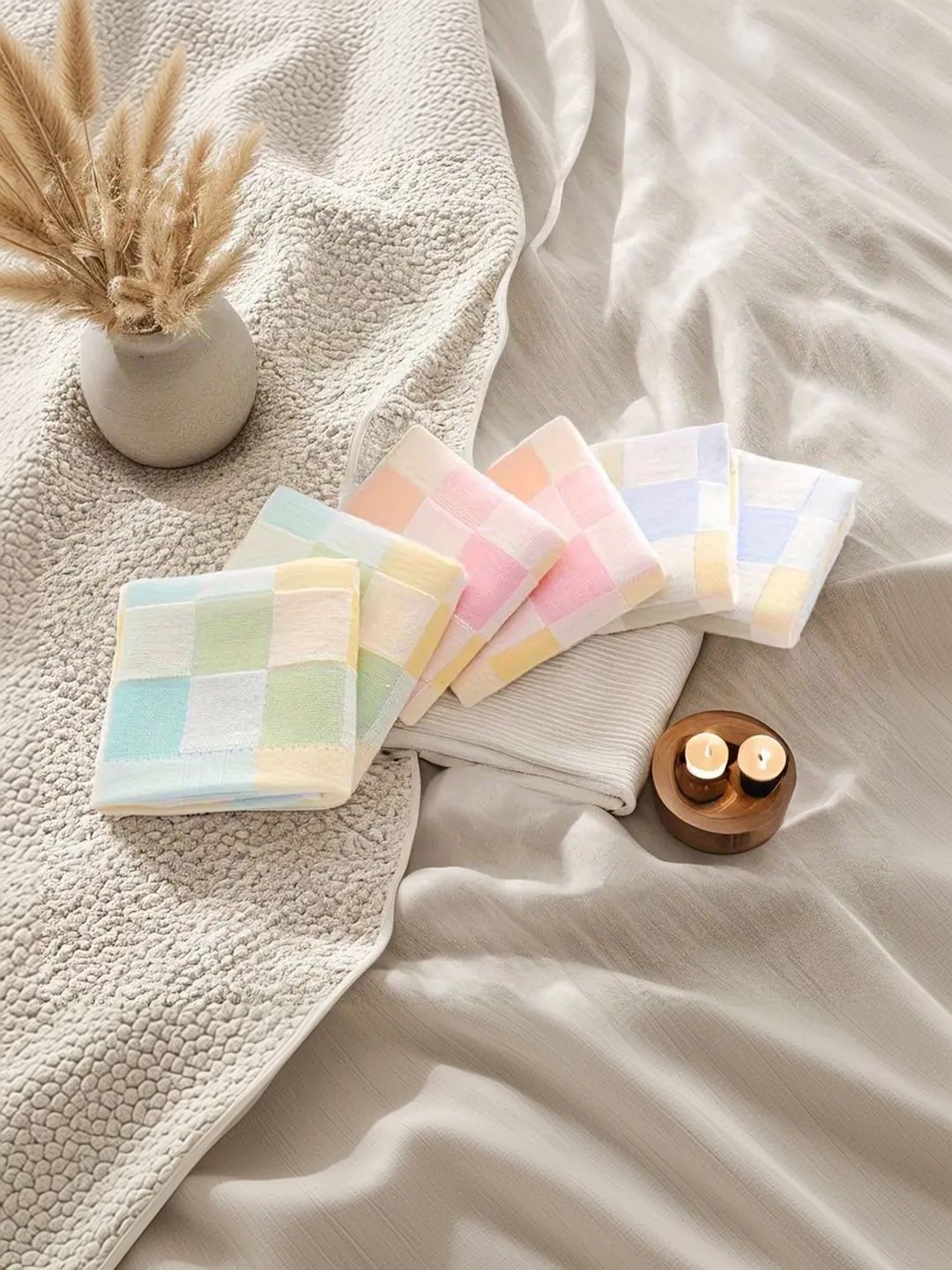 Satisfyn 6-Pcs Printed Cotton Face Towels-image-13