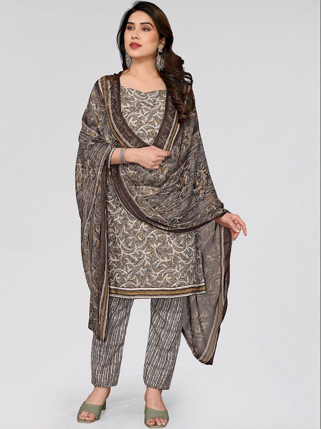 Moda Rapido Printed Pure Cotton Unstitched Dress Material-image-48