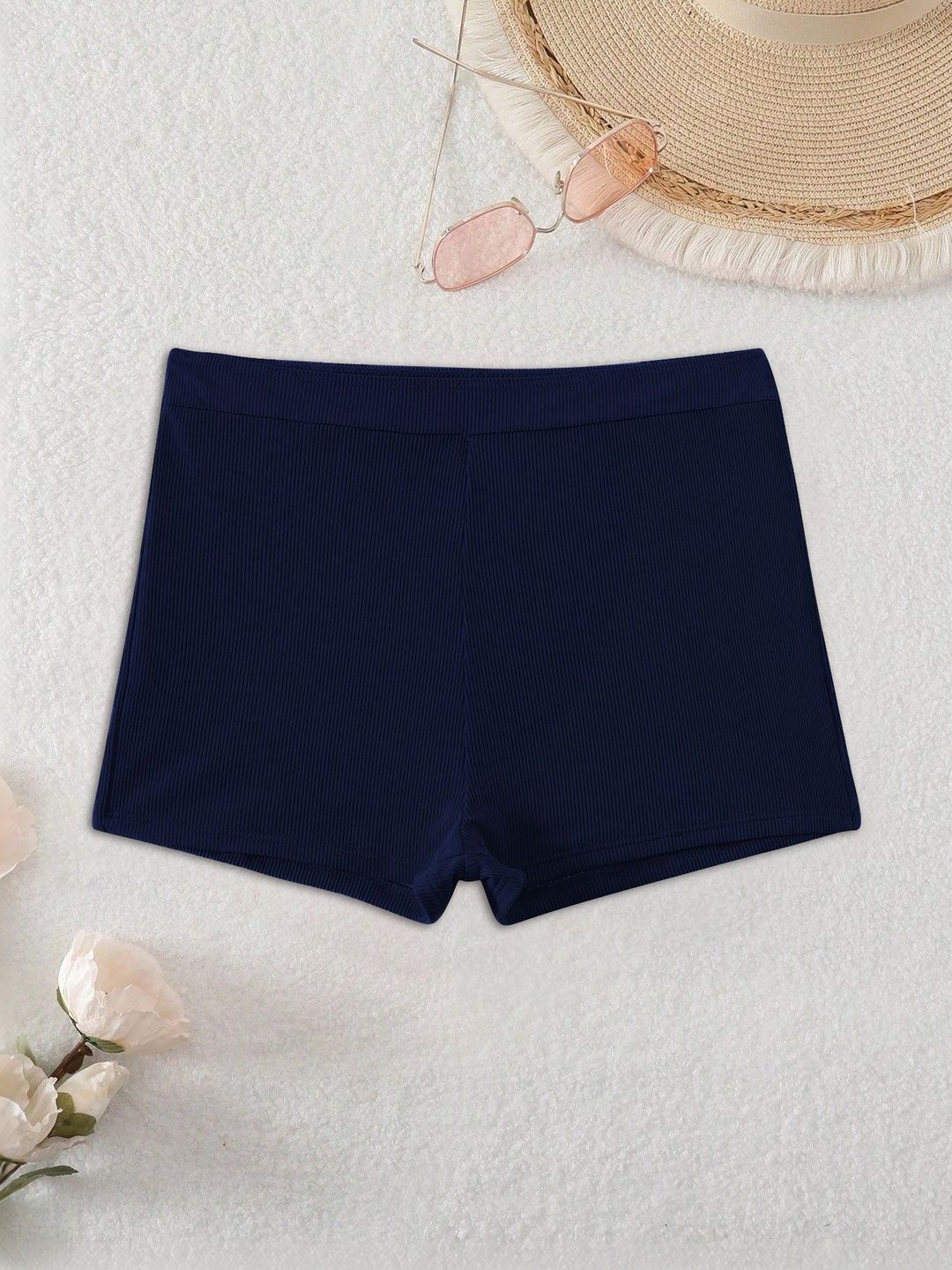 CREZYVEZY Women Regular Fit High-Rise Yoga Shorts-picture-50