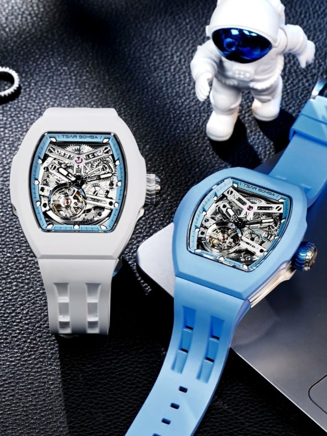 Tsar Bomba Men Skeleton Dial & Straps Analogue Automatic Motion Powered Watch TB8218.1_2FKM-02WH L-image-49