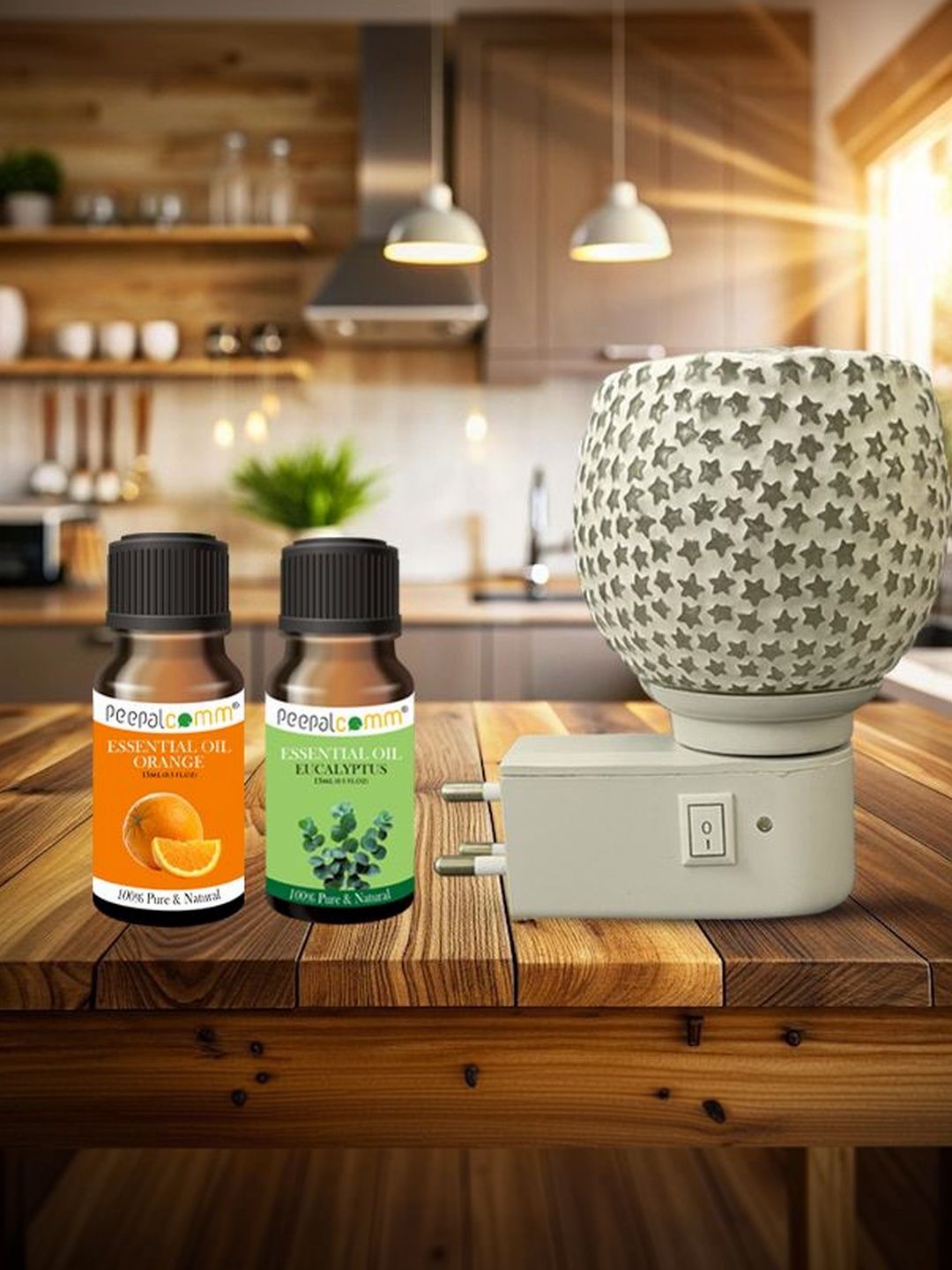 PEEPALCOMM Set Of 3 Electric Aroma Oil Diffuser With Essential Oils-picture-16