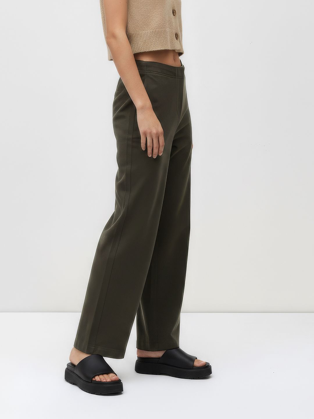 The Roadster Life Co. Women Regular Fit Trousers-picture-11