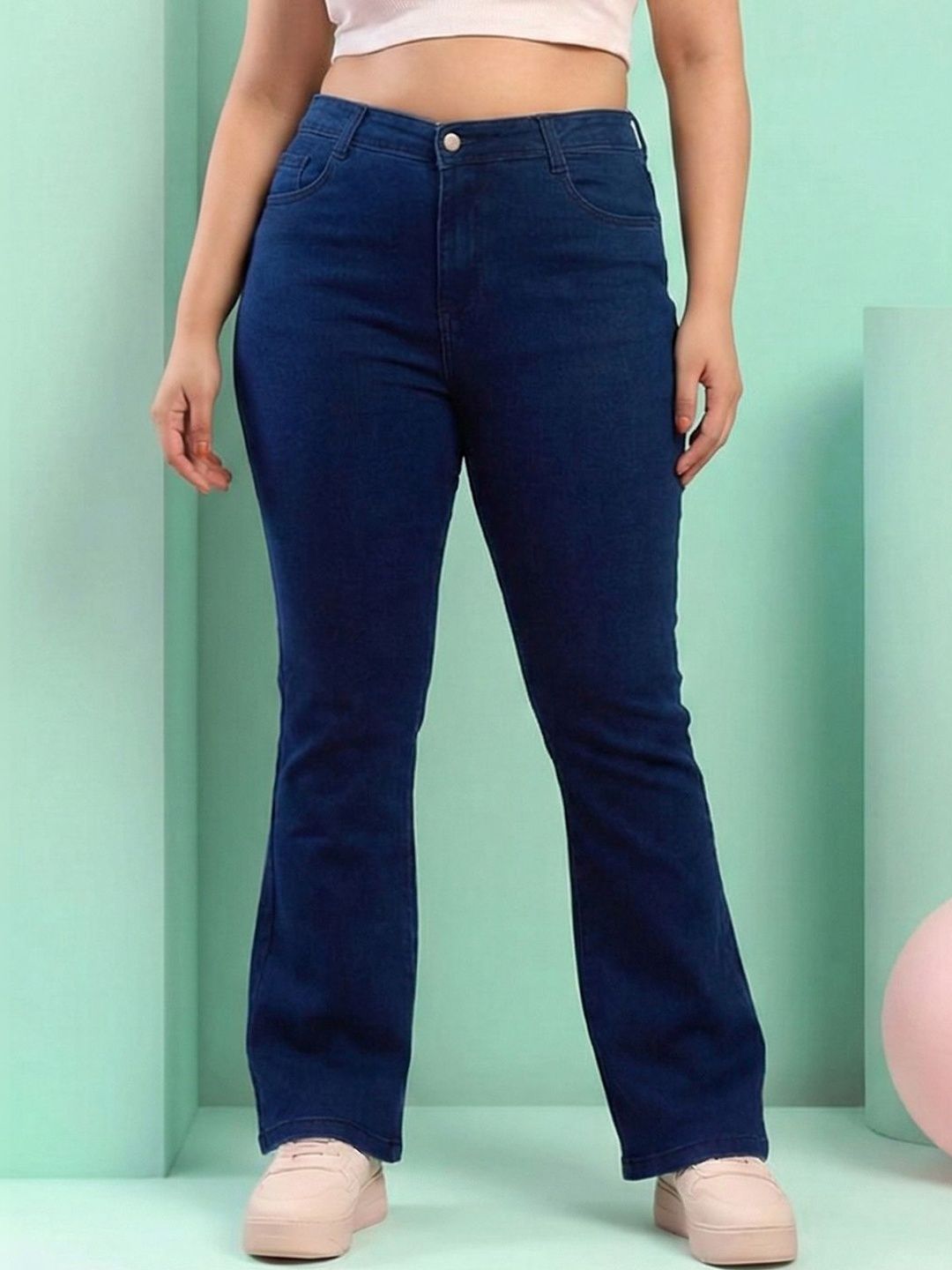 DressBerry Curve Women Anton Bootcut High-Rise Stretchable Jeans-picture-12