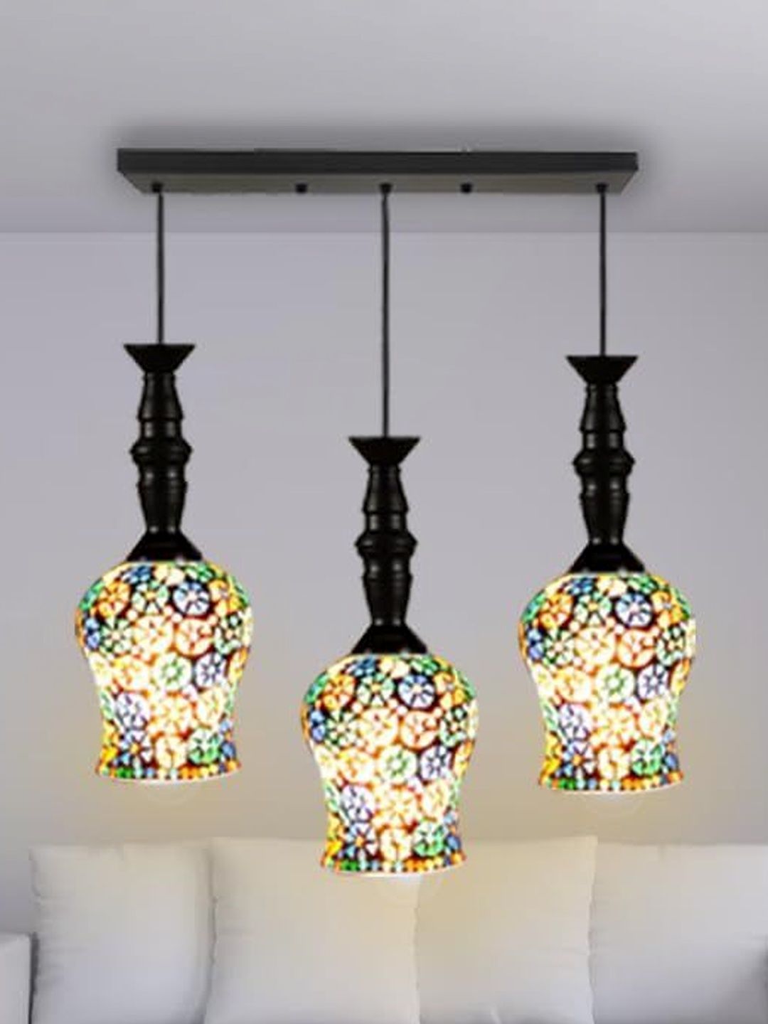 SWIATLO Multicoloured & Multicoloured Textured Ceiling Lamp-picture-17