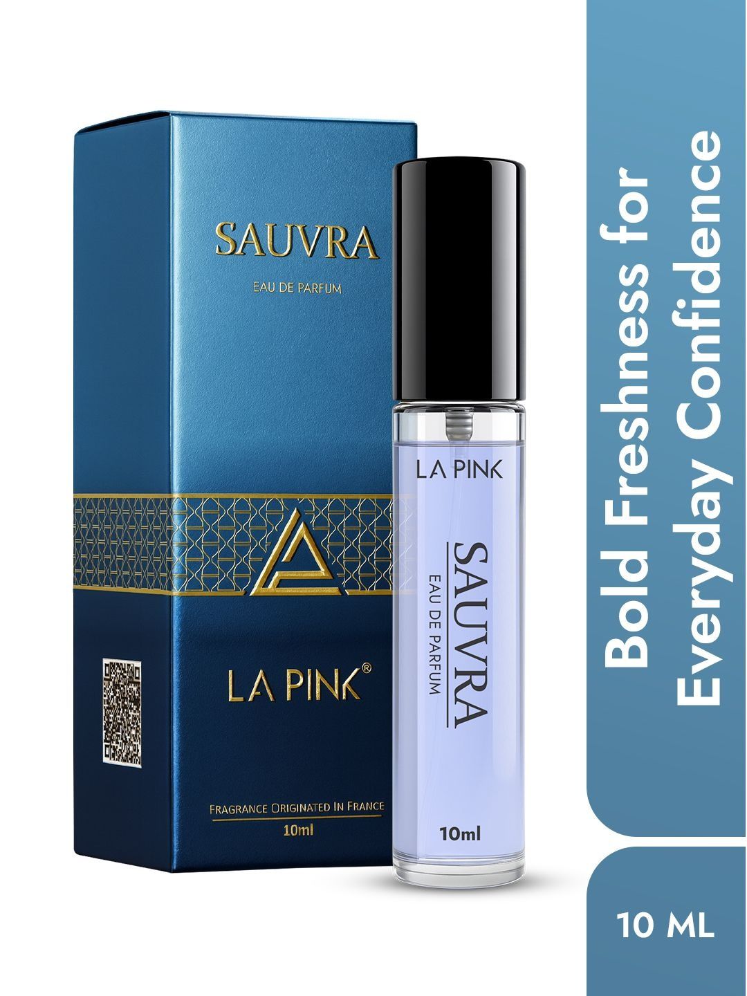 La Pink Sauvra Fresh Spicy Citrus & Woody Long Lasting Fragrance Eau de Perfume - 10 ml-image-28