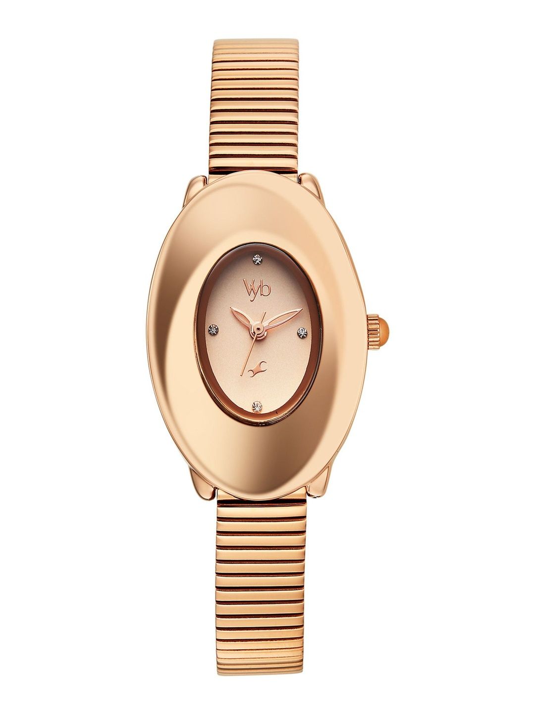 Fastrack Girls Vyb Runway Quartz Analog Rose gold Dial Watch - FV60121WM01W-image-40
