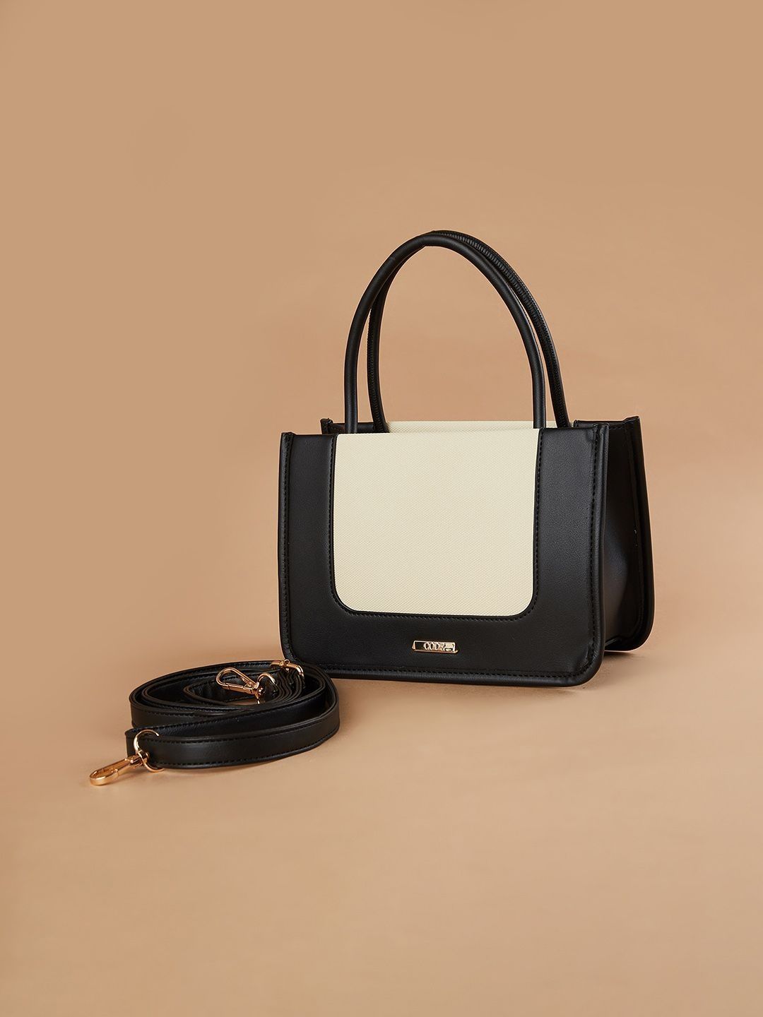 CODE by Lifestyle Colourblocked Structured Handheld Bag-picture-49