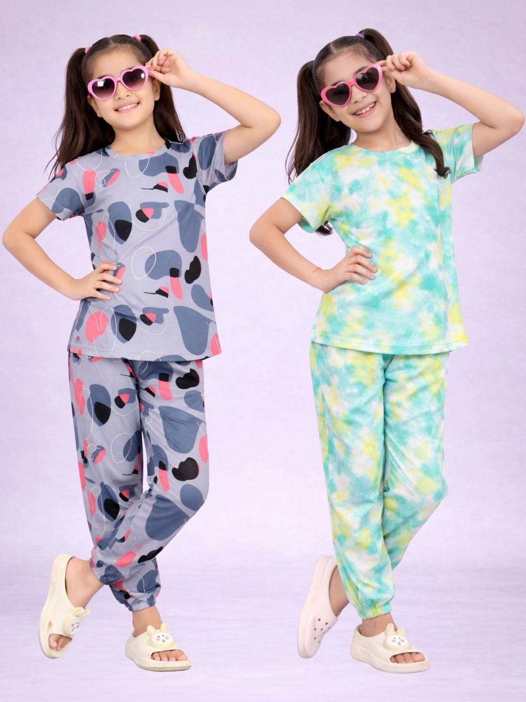 BAESD Girls Printed Nightdress-image-12