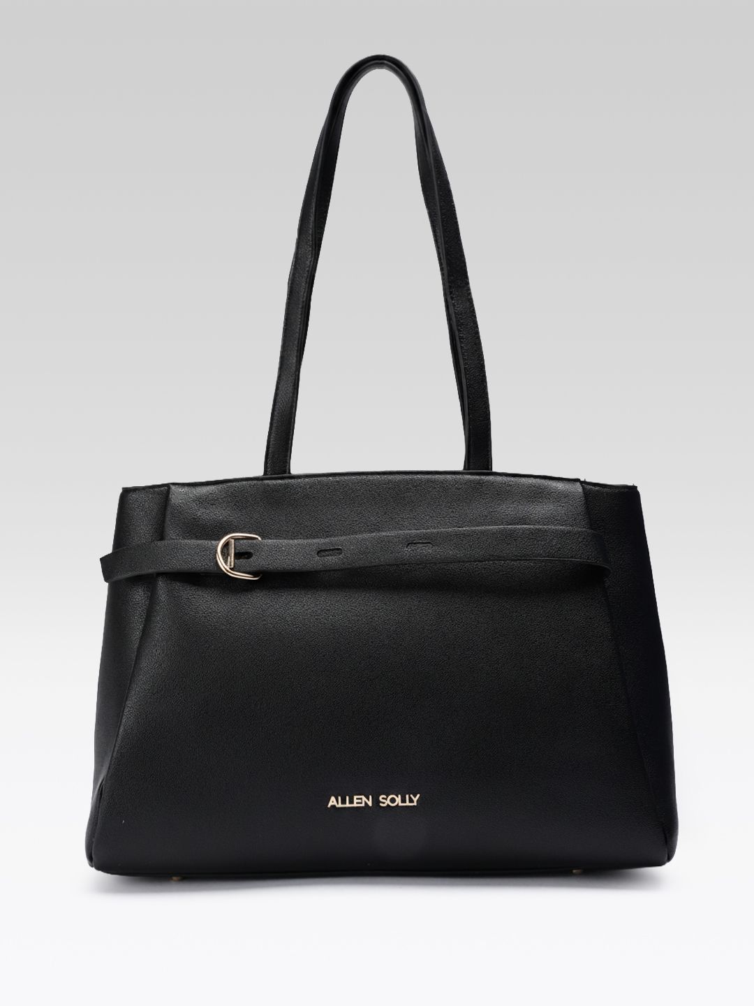 Allen Solly Structured Shoulder Bag with Buckle Detail-picture-53