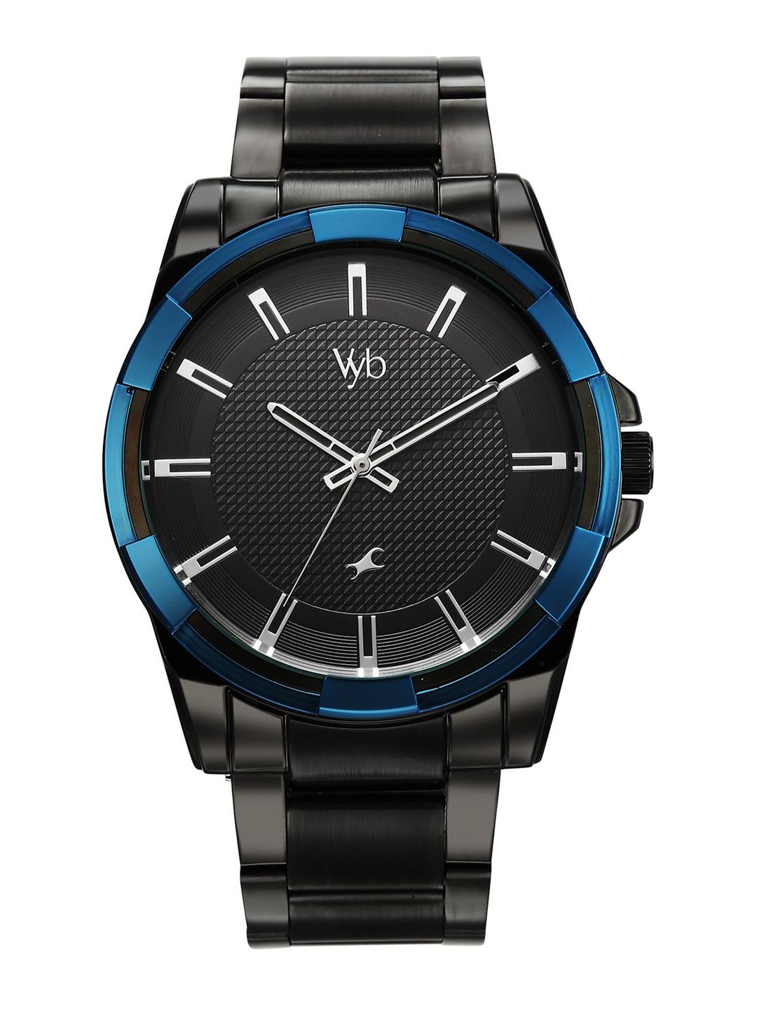 Fastrack Men Vyb Horizon Quartz Analog Black Dial Watch - FV30049KM01-image-41