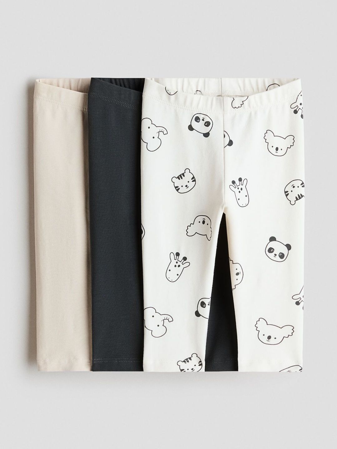 H&M 3-Pack Cotton Jersey Leggings