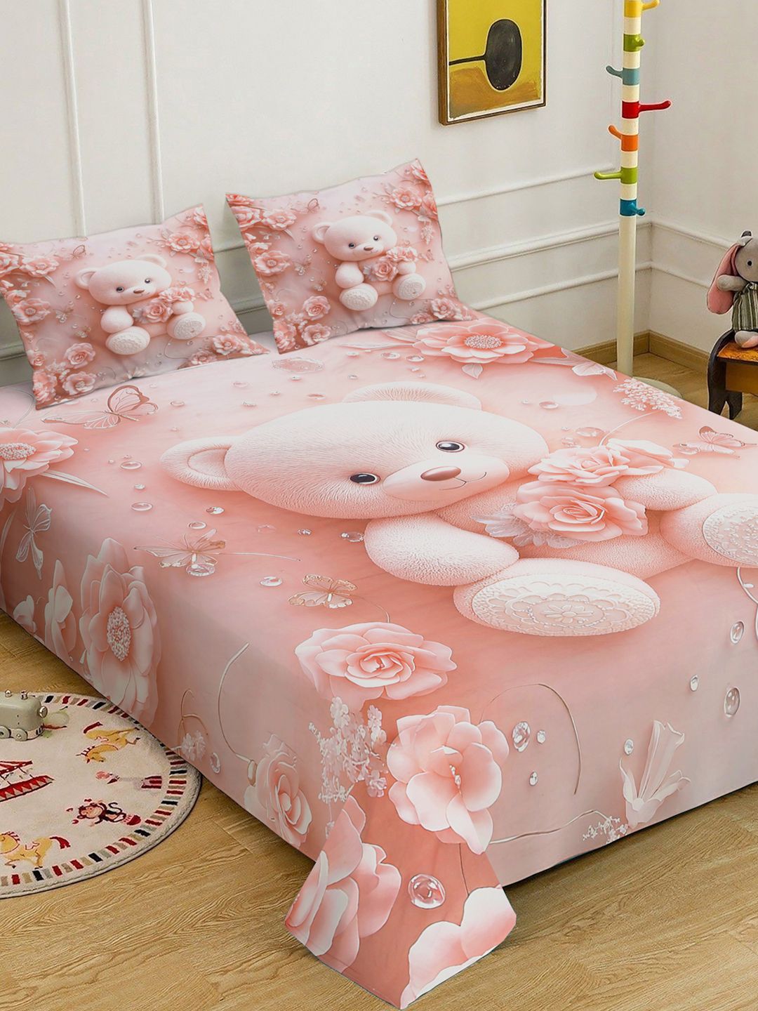 KLOTTHE Cartoon Characters 7D 400 TC Double King Superfine Bedsheet With 2 Pillow Cover deal from myntra KLOTTHE Cartoon Characters 7D 400 TC Double King Superfine Bedsheet With 2 Pillow Cover deal from myntra
