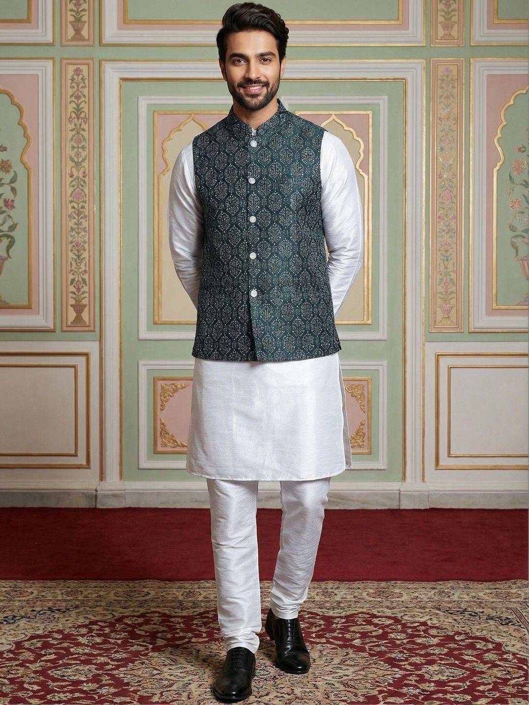 Jompers Men Regular Kurta with Pyjamas-picture-36
