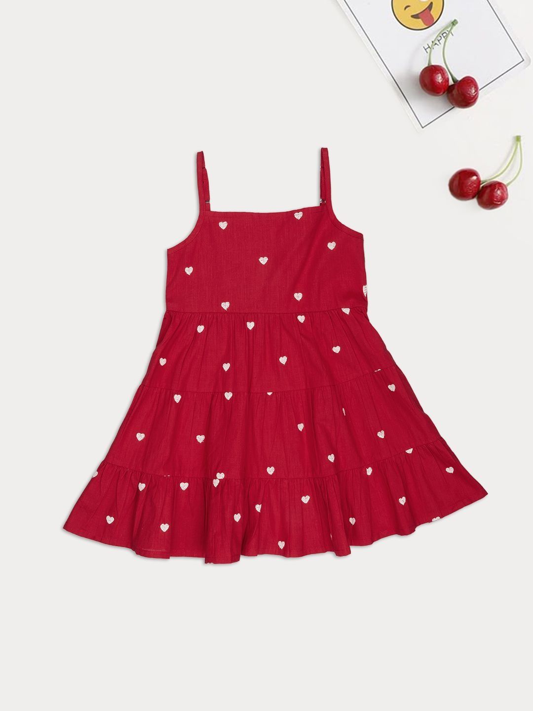 AKKRITI BY PANTALOONS Polka Dot Embroidered Fit & Flare Dress-image-37